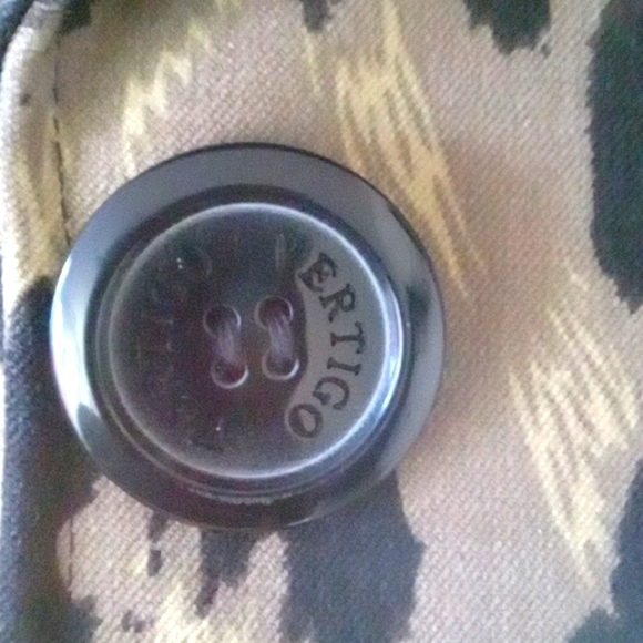 VERTIGO Paris leopard print coat Sz M - Picture 5 of 12